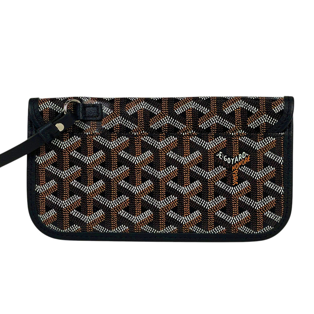 ゴヤール サン ルイ PM リバーシブル 肩掛け トートバッグ コーティングキャンバス ブラック レディース 【中古】 brbag