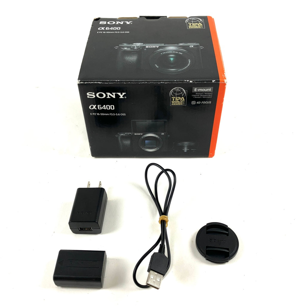 ソニー SONY α6400 パワーズームレンズキット ILCE-6400L ブラック デジタル ミラーレス 一眼カメラ 【中古】cambb