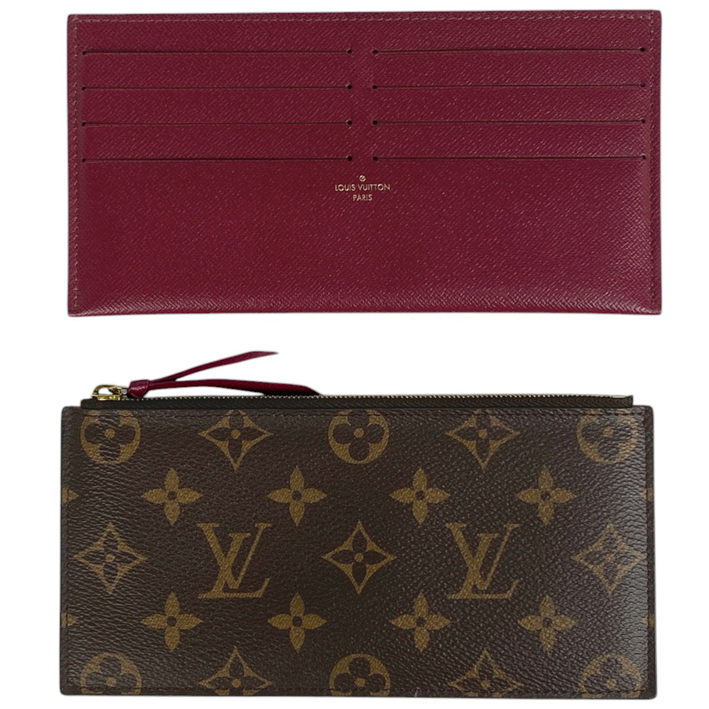 ルイ・ヴィトン ポシェット フェリシー 2WAY チェーンウォレット ショルダーバッグ モノグラム ブラウン フューシャ M61276 レディース 【中古】brbag