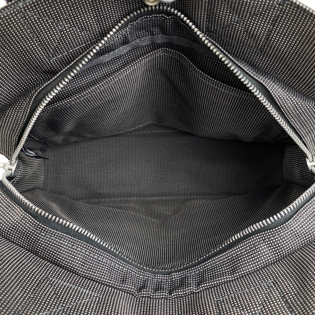 エルメス エールライン PM Hロゴ トートバッグ ハンドバッグ ナイロンキャンバス グレー レディース 【中古】brbag