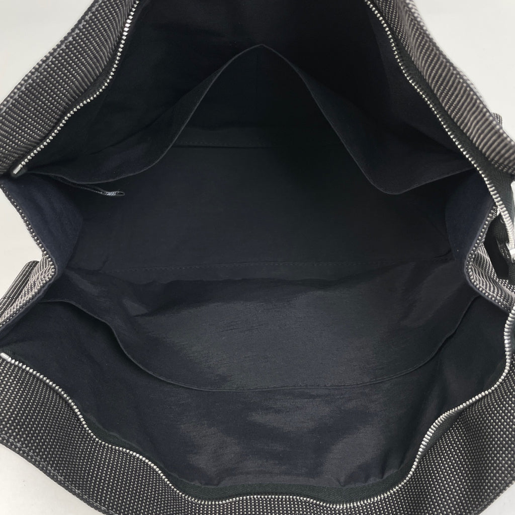 エルメス エールライン ポーチ MM クラッチバッグ セカンドバッグ 化粧ポーチ キャンバス グレー レディース 【中古】brbag