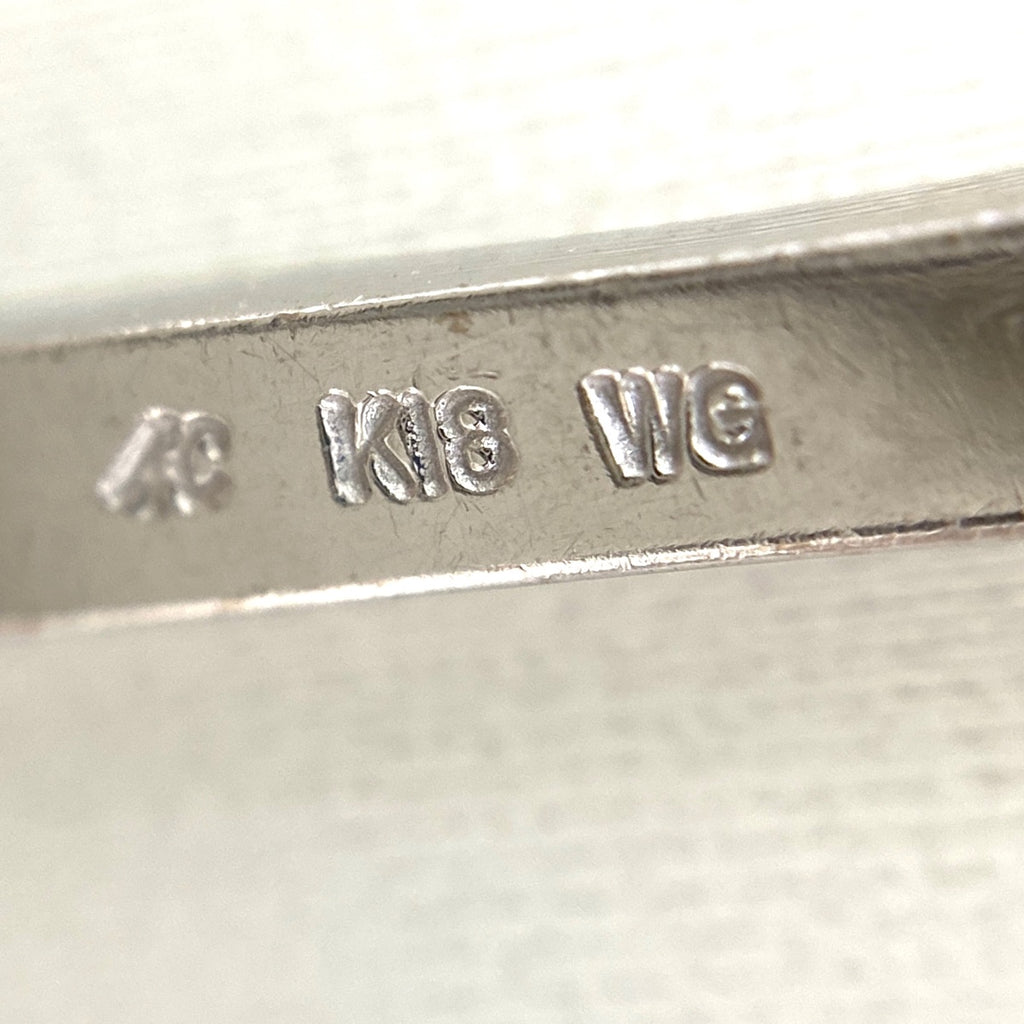 ヨンドシー キーモチーフ デザインネックレス WG ホワイトゴールド ペンダント メレダイヤ 鍵 ネックレス K18 WG ダイヤモンド レディース 【中古】brjwl