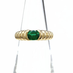 ブルガリ トルマリン デザインリング YG イエローゴールド 指輪 リング 11号 750 トルマリン レディース 【中古】brjwl