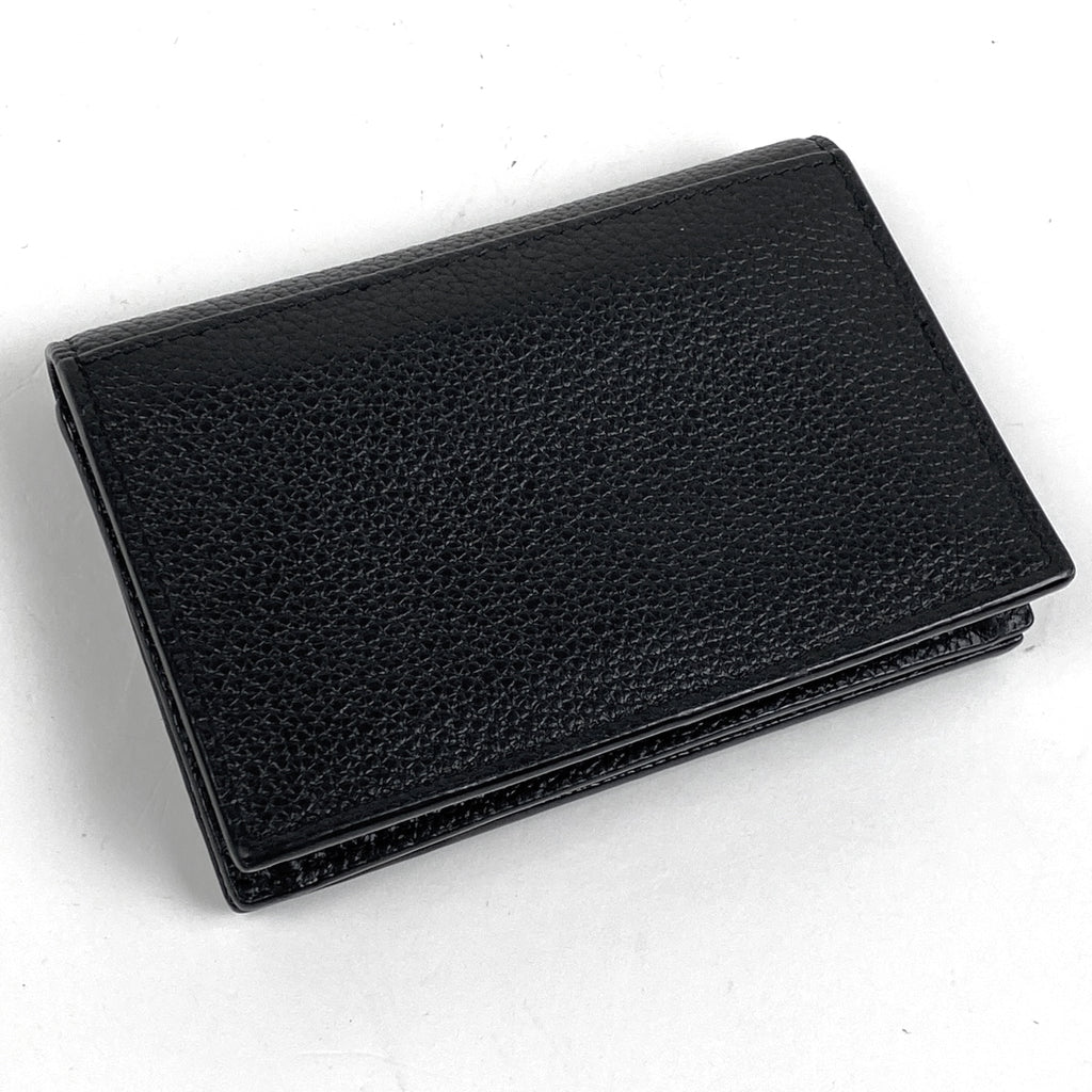 イヴ・サンローラン ロゴ カードケース マルチケース カード入れ カードケース レザー ブラック レディース 【中古】brbag