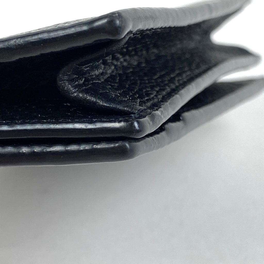 イヴ・サンローラン ロゴ カードケース マルチケース カード入れ カードケース レザー ブラック レディース 【中古】brbag