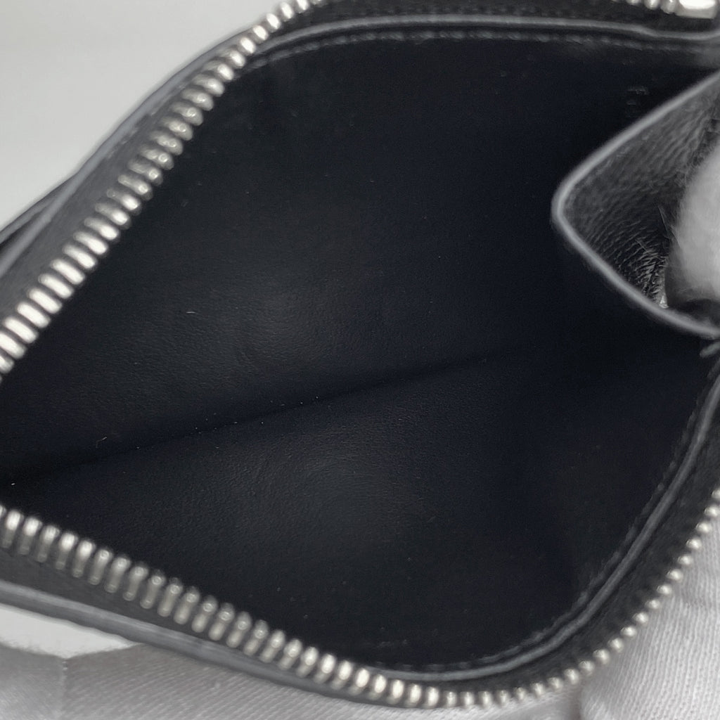 セリーヌ ロゴ コインケース カードケース コインケース レザー ブラック レディース 【中古】brbag