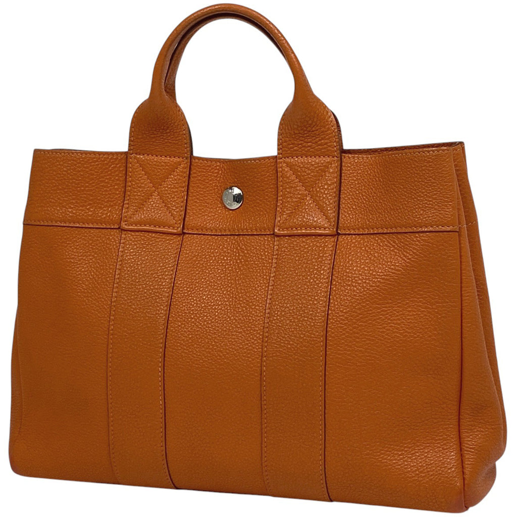 エルメス フールトゥ PM ハンドバッグ トートバッグ レザー オレンジ □E レディース 【中古】brbag