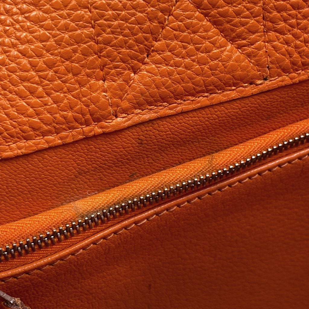 エルメス フールトゥ PM ハンドバッグ トートバッグ レザー オレンジ □E レディース 【中古】brbag