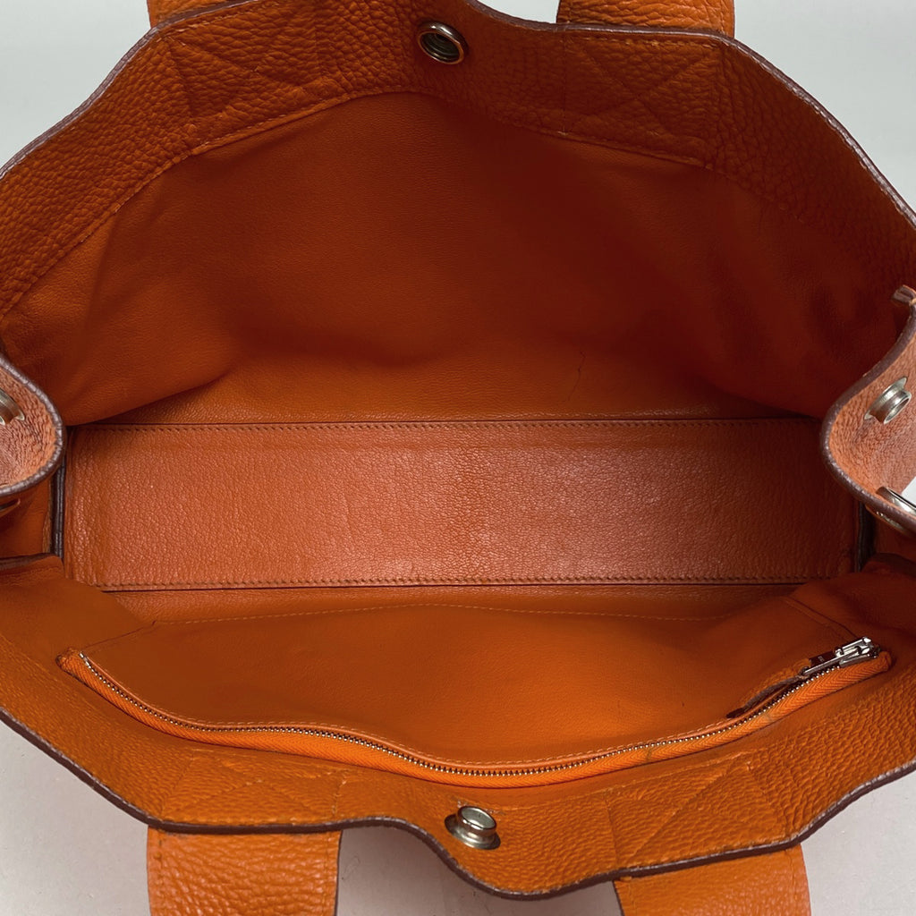 エルメス フールトゥ PM ハンドバッグ トートバッグ レザー オレンジ □E レディース 【中古】brbag