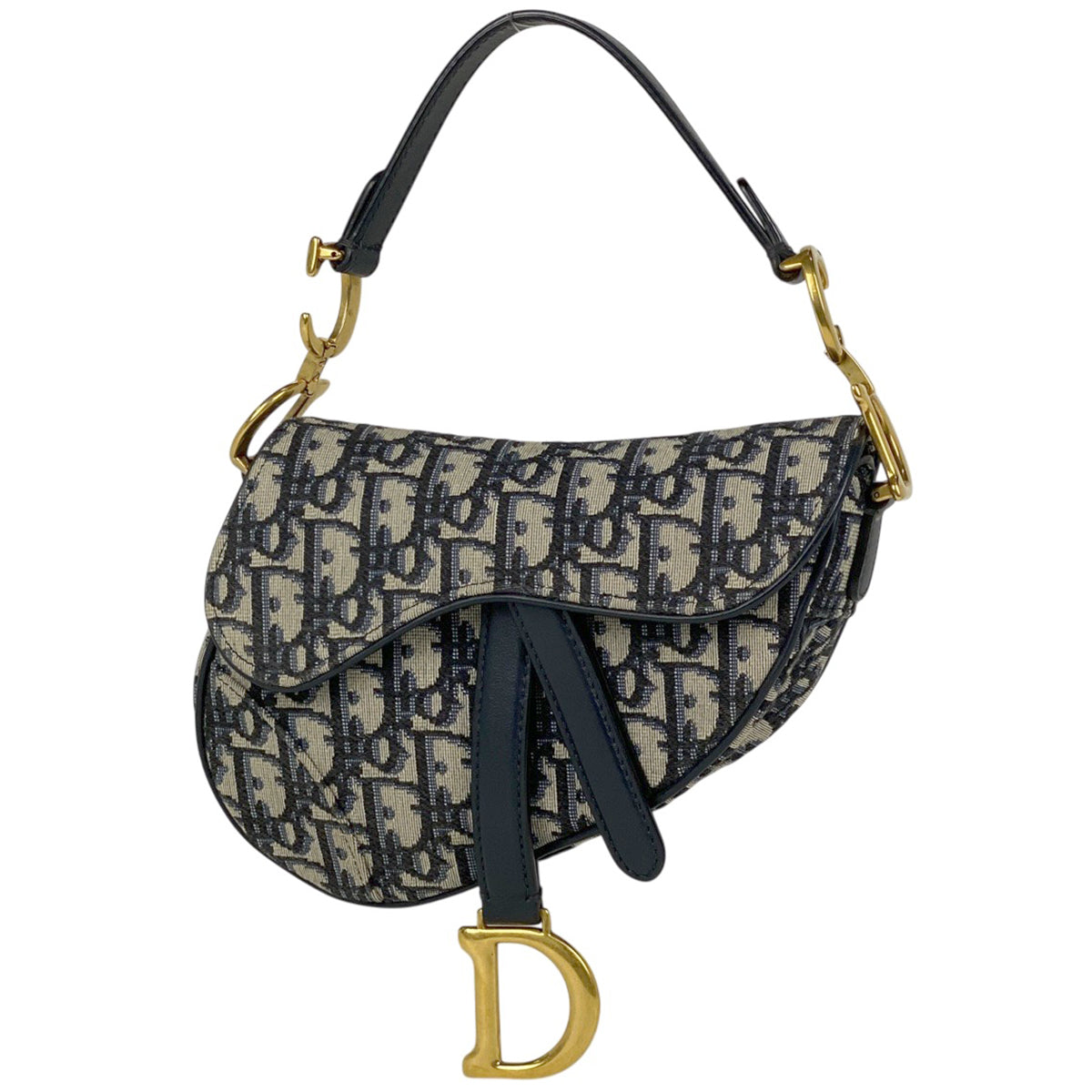 クリスチャンディオール オブリーク サドルバッグ トロッター柄 ジャ