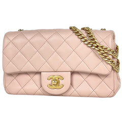 シャネル ココマーク チェーン ショルダーバッグ マトラッセ カメリア ショルダーバッグ レザー ピンク レディース 【中古】brbag