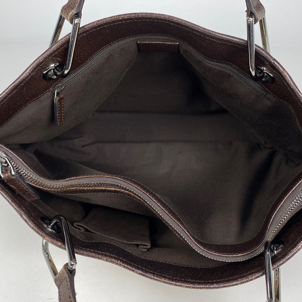 グッチ GG柄 トートバッグ ショルダーバッグ トートバッグ GGキャンバス ブラウン 120837 レディース 【中古】brbag