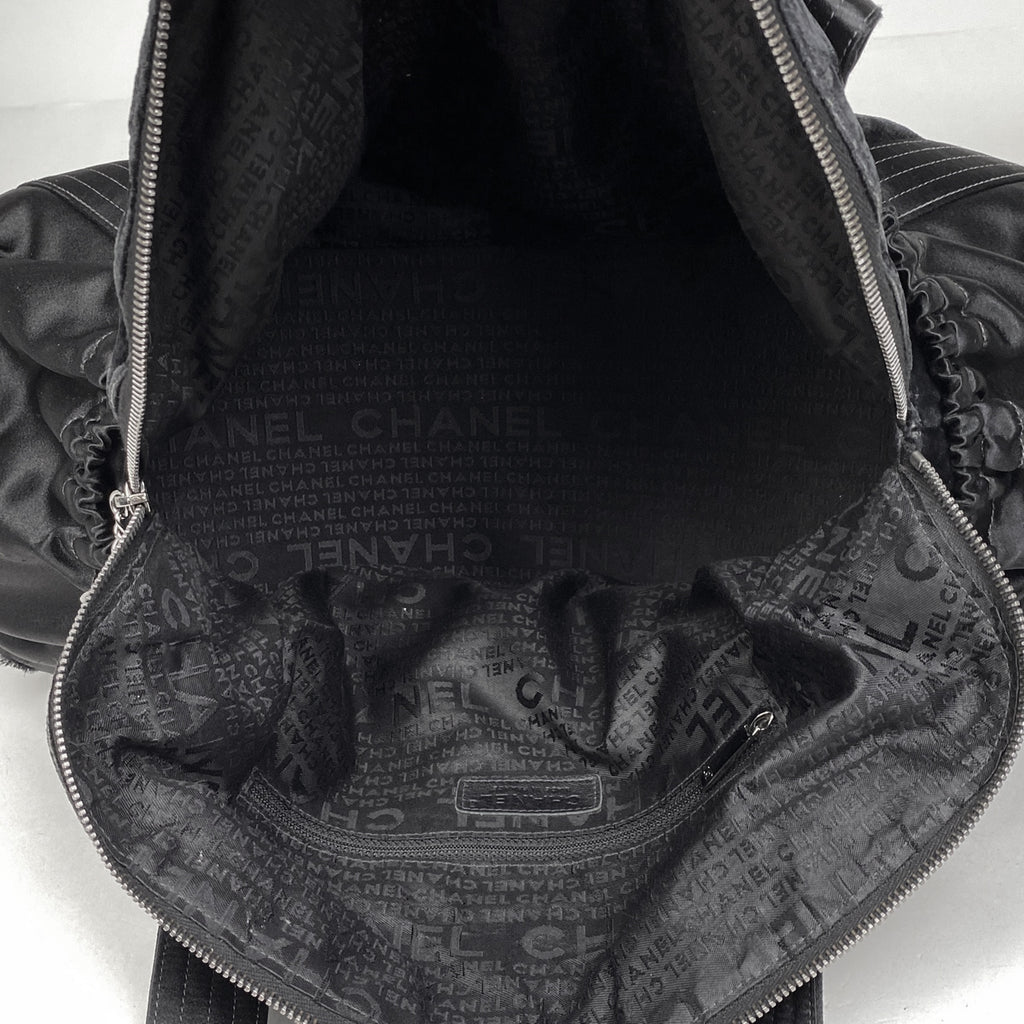 シャネル ココマーク ハンドバッグ ショルダーバッグ ハンドバッグ ベロア ブラック レディース 【中古】brbag
