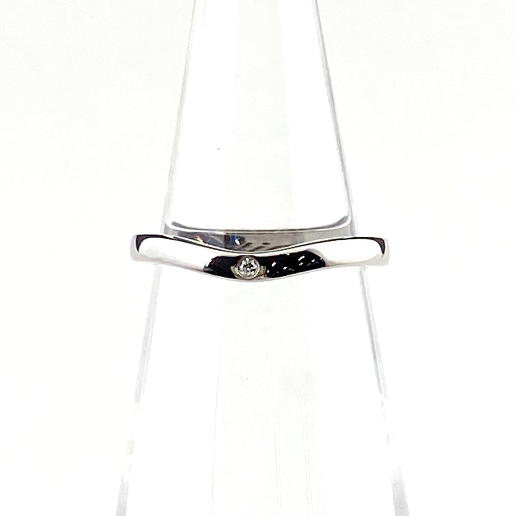 【在庫一掃】 カルティエ バレリーナカーブ リング プラチナ 指輪 ダイヤモンド リング 5.5号 Pt950 ダイヤモンド レディース 【中古】brjwl