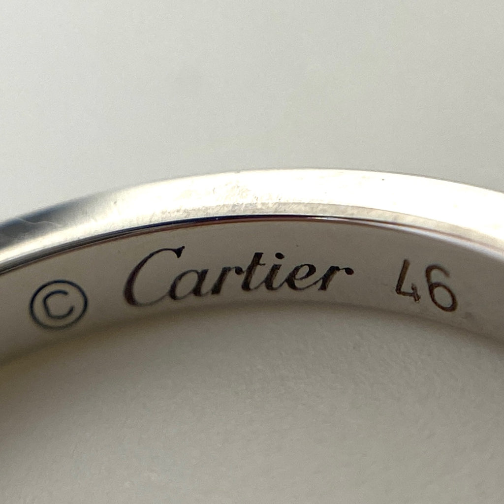 【在庫一掃】 カルティエ バレリーナカーブ リング プラチナ 指輪 ダイヤモンド リング 5.5号 Pt950 ダイヤモンド レディース 【中古】brjwl