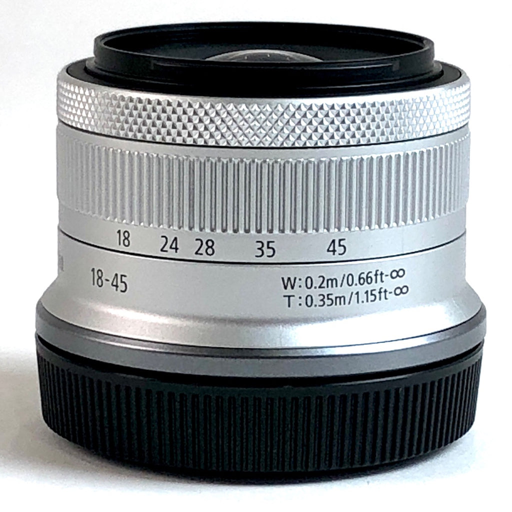【在庫一掃】 キヤノン Canon RF-S 18-45mm F4.5-6.3 IS STM シルバー 一眼カメラ用レンズ（オートフォーカス） 【中古】