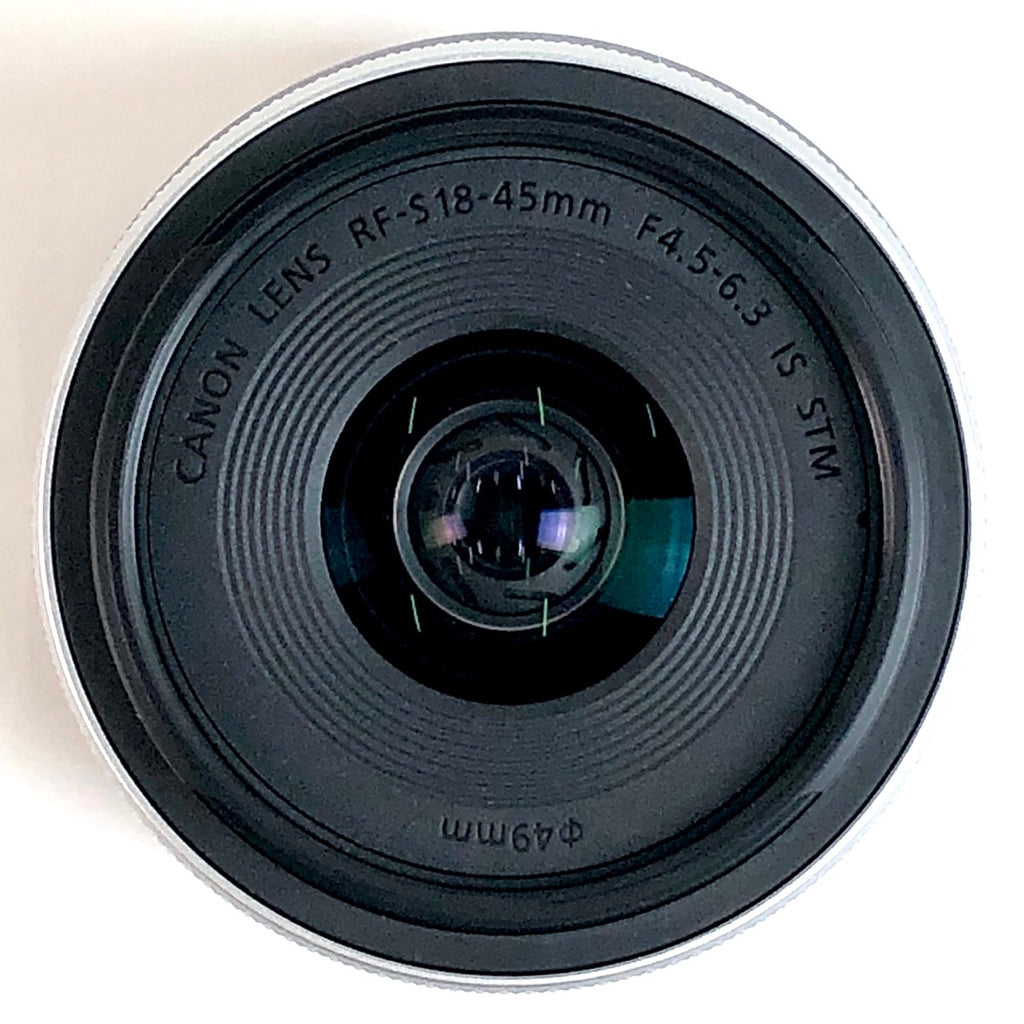 【在庫一掃】 キヤノン Canon RF-S 18-45mm F4.5-6.3 IS STM シルバー 一眼カメラ用レンズ（オートフォーカス） 【中古】