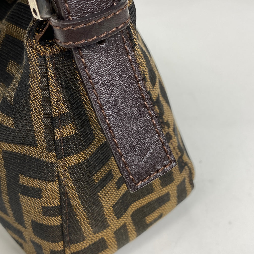 フェンディ ズッカ柄 ショルダーバッグ ハンドバッグ ワンショルダー ショルダーバッグ キャンバス ブラウン 26725 レディース 【中古】