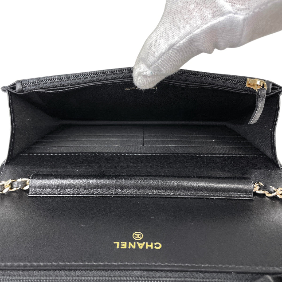 CHANEL シャネル【美品】チェーンショルダーバッグ ウール マトラッセ バイセル公式】シャネル チェーンウォレット マトラッセ