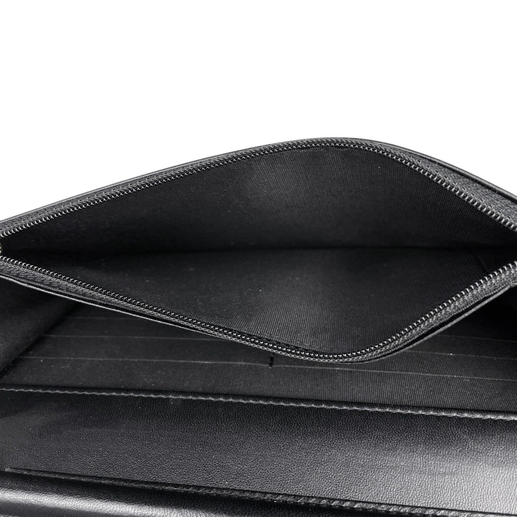 シャネル チェーンウォレット マトラッセ ショルダーバッグ レザー ブラック AP0674 レディース 中古 brbag