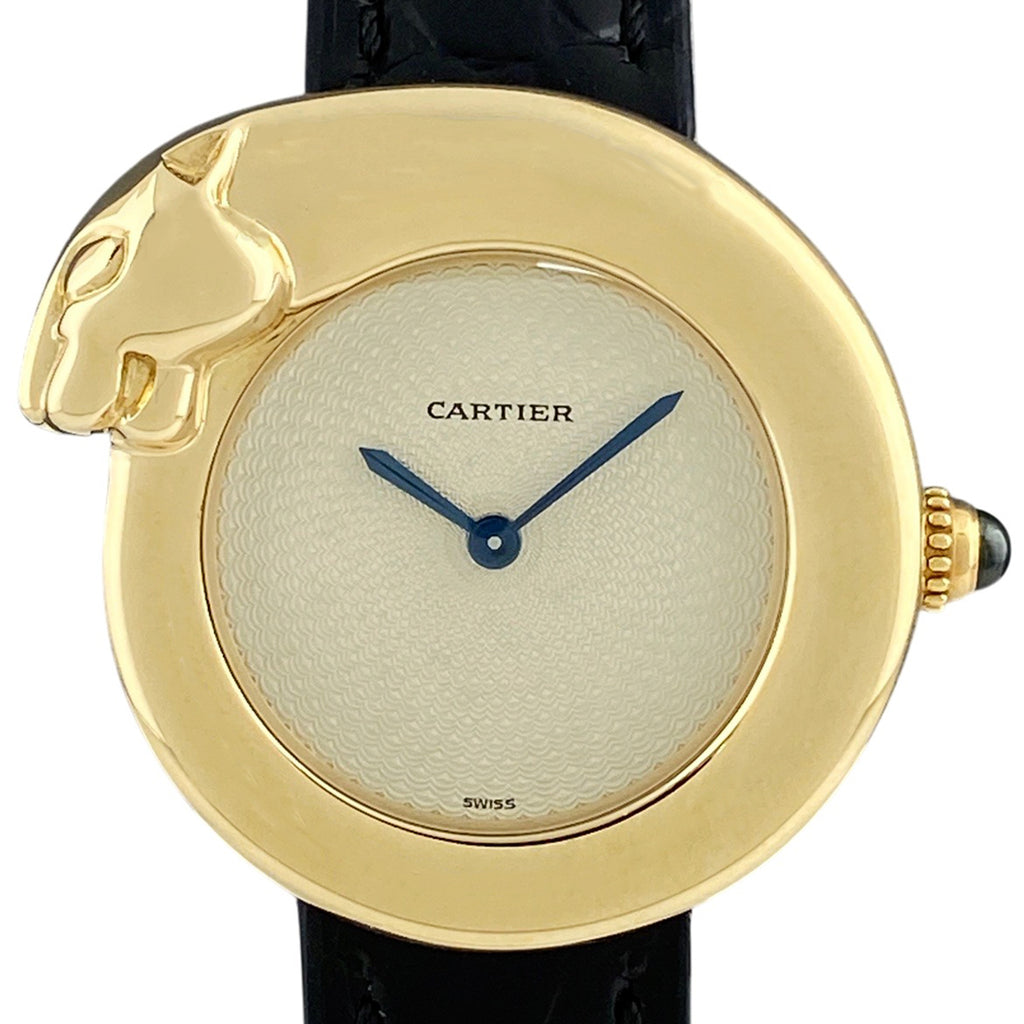 カルティエ パンテール 1925 W2504556 腕時計 YG レザー クォーツ レディース 【中古】wtcbb