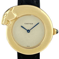 カルティエ パンテール 1925 W2504556 腕時計 YG レザー クォーツ レディース 【中古】wtcbb