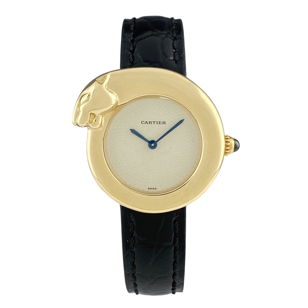 カルティエ パンテール 1925 W2504556 腕時計 YG レザー クォーツ レディース 【中古】wtcbb