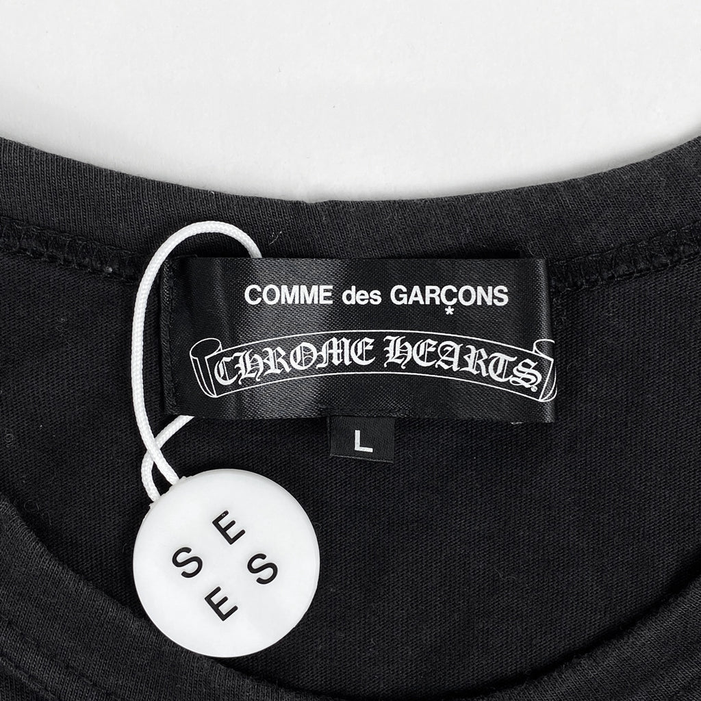 クロムハーツ ロゴ Tシャツ ドーバーストリートマーケット ホースシュー トップス 半袖Ｔシャツ コットン ブラック メンズ 【中古】brapp