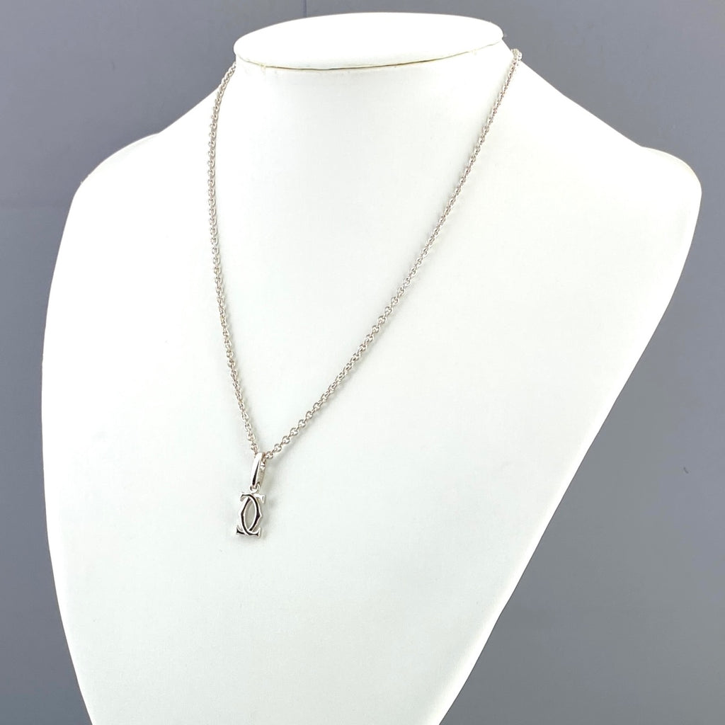 カルティエ 2Cチャーム ネックレス ペンダント チャーム ネックレス 750 レディース 【中古】brjwl
