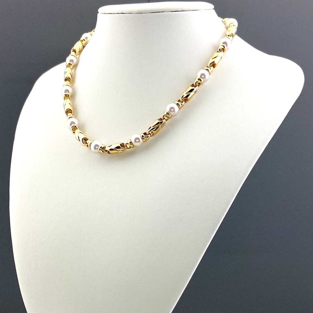 YG ブルガリ パッソドッピオ パール ネックレス 750 レディース 中古 brjwl