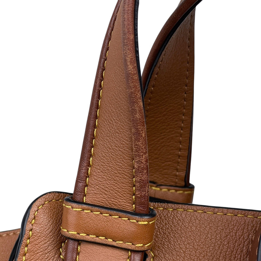 ロエベ ハンモック バッグ ミディアム 2WAY ショルダーバッグ ハンドバッグ レザー ブラウン レディース 【中古】brbag