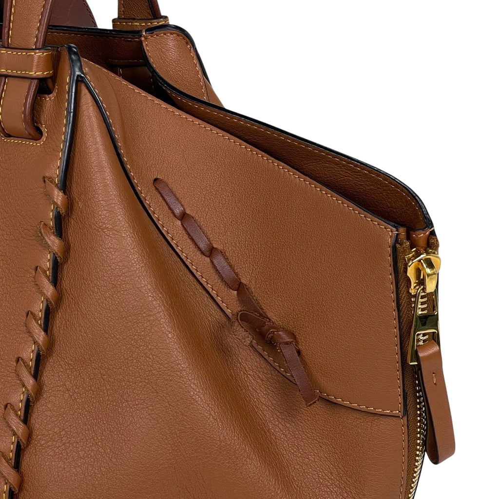 ロエベ ハンモック バッグ ミディアム 2WAY ショルダーバッグ ハンドバッグ レザー ブラウン レディース 【中古】brbag