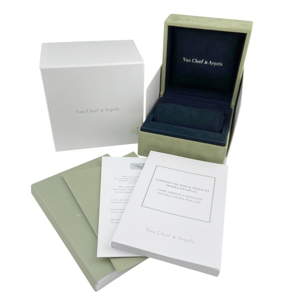 ヴァンクリーフ＆アーペル スウィート アルハンブラ ウォッチ VCARO8SG00 腕時計 ダイヤモンド シェル ローズゴールド クォーツ ホワイト レディース 【中古】wtcbb