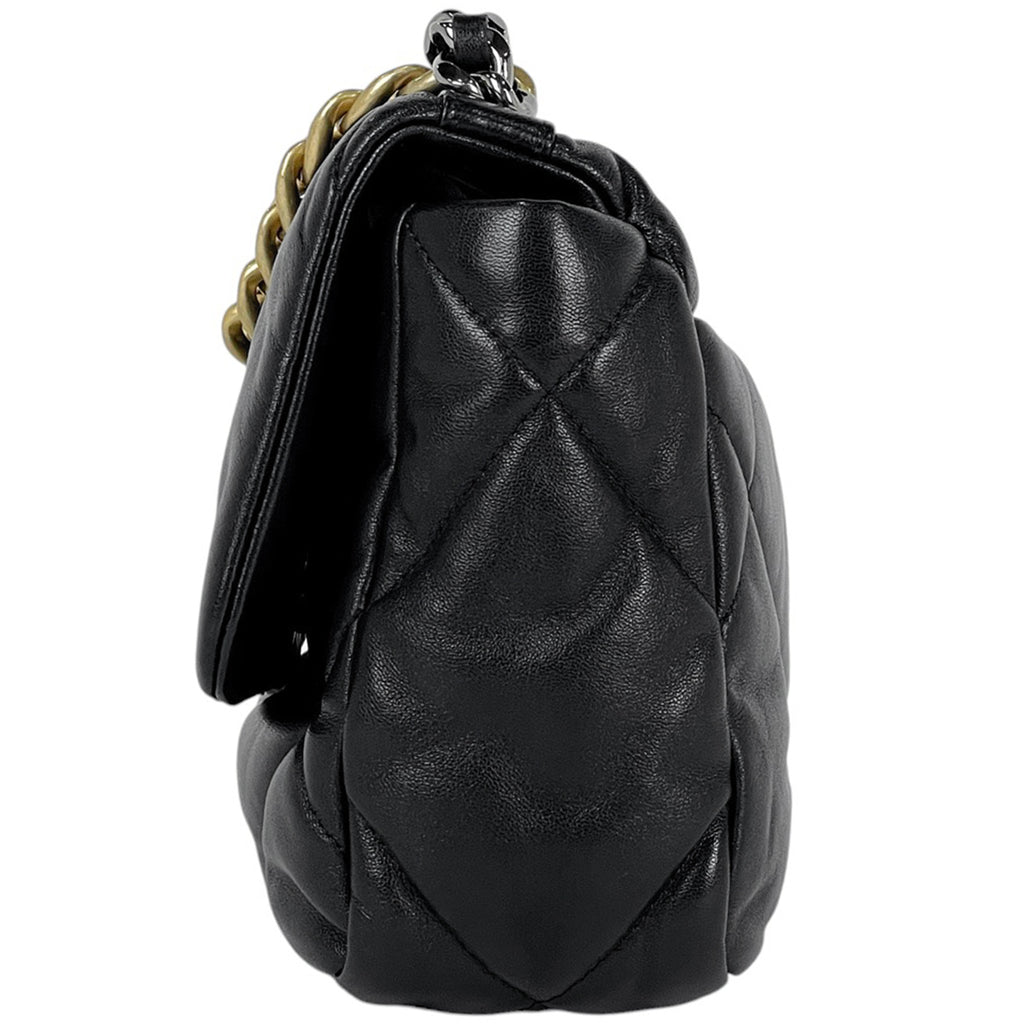 シャネル シャネル 19 ショルダーバッグ チェーン ハンドバッグ ココマーク ショルダーバッグ レザー ブラック AS1160 レディース 【中古】brbag