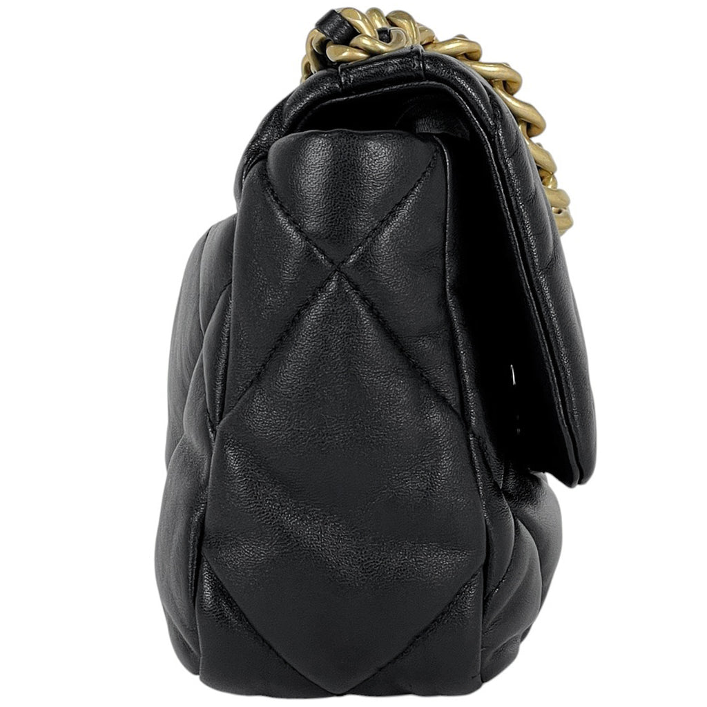 シャネル シャネル 19 ショルダーバッグ チェーン ハンドバッグ ココマーク ショルダーバッグ レザー ブラック AS1160 レディース 【中古】brbag