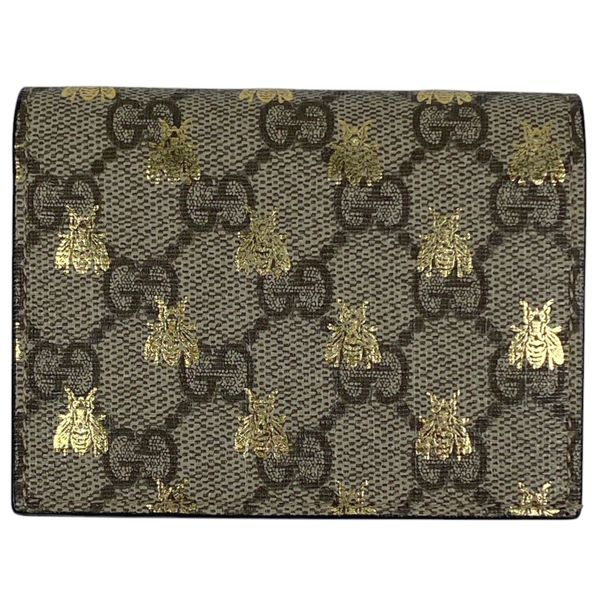 美品　GUCCI　グッチ　 二つ折り財布 GGパターン スプリーム　ビー　蜂 GUCCI グッチ 二つ折り財布 GGパターン スプリーム ビー 蜂