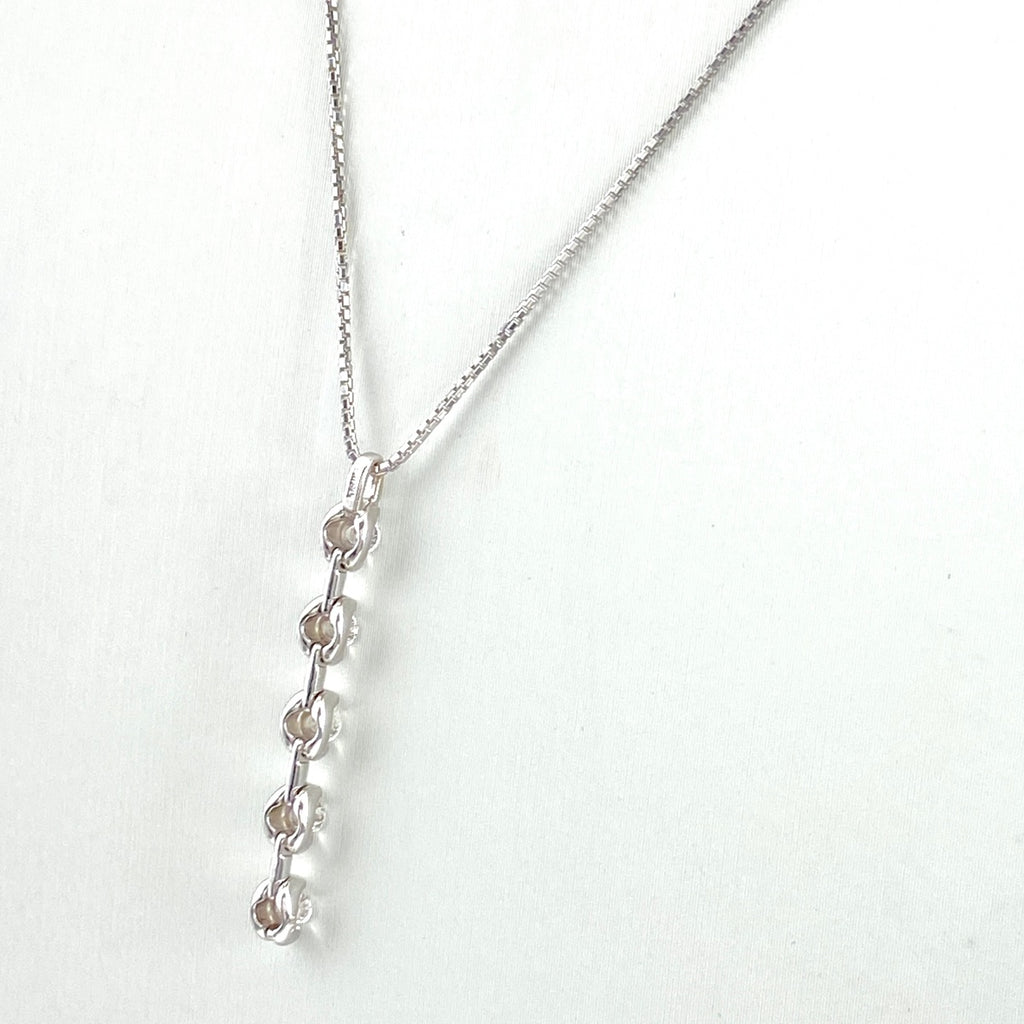 メレダイヤ デザインネックレス WG ホワイトゴールド ペンダント ネックレス K18 WG ダイヤモンド レディース 【中古】nbjwl