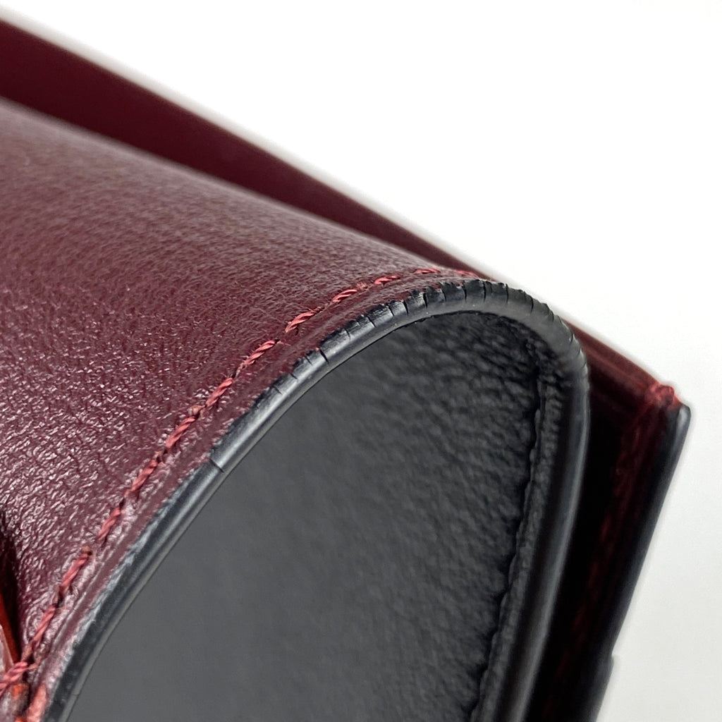 カルティエ マストライン 長財布 二つ折り 長財布 レザー ブラック レディース 【中古】  brbag