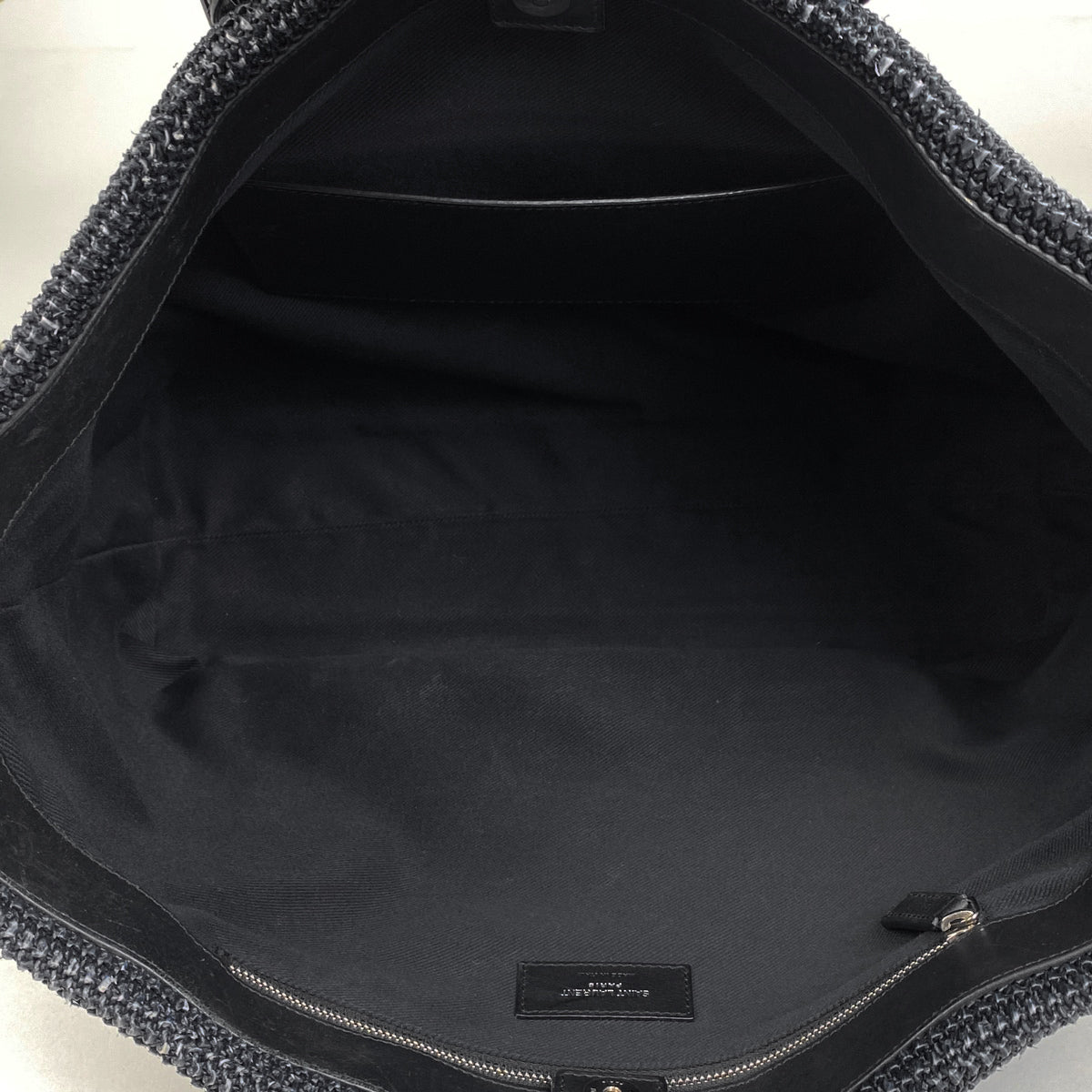 バイセル公式】サンローラン ロゴ トートバッグ ラフィア ストロー