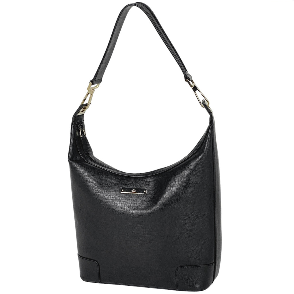 グッチ ロゴ ショルダーバッグ ワンショルダー ショルダーバッグ レザー ブラック 0014204 レディース 【中古】brbag