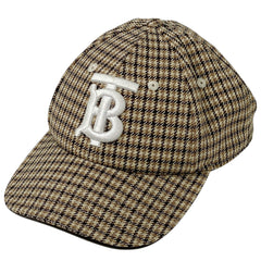 バーバリー TBロゴ キャップ ベースボールキャップ 帽子 キャップ ウール ブラウン レディース 【中古】brapp
