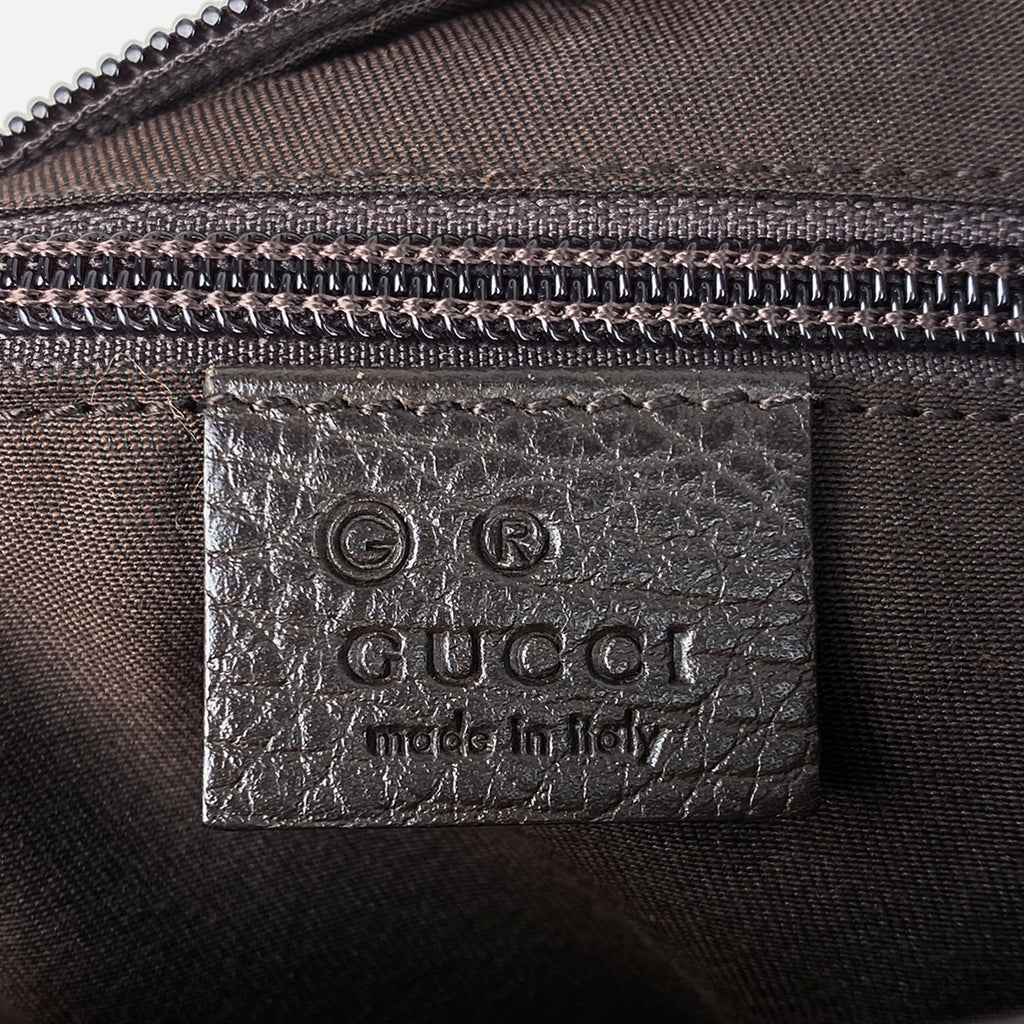 グッチ GG柄 トートバッグ 手提げ GGナイロン トートバッグ ナイロン ブラウン 180449 レディース 【中古】 brbag