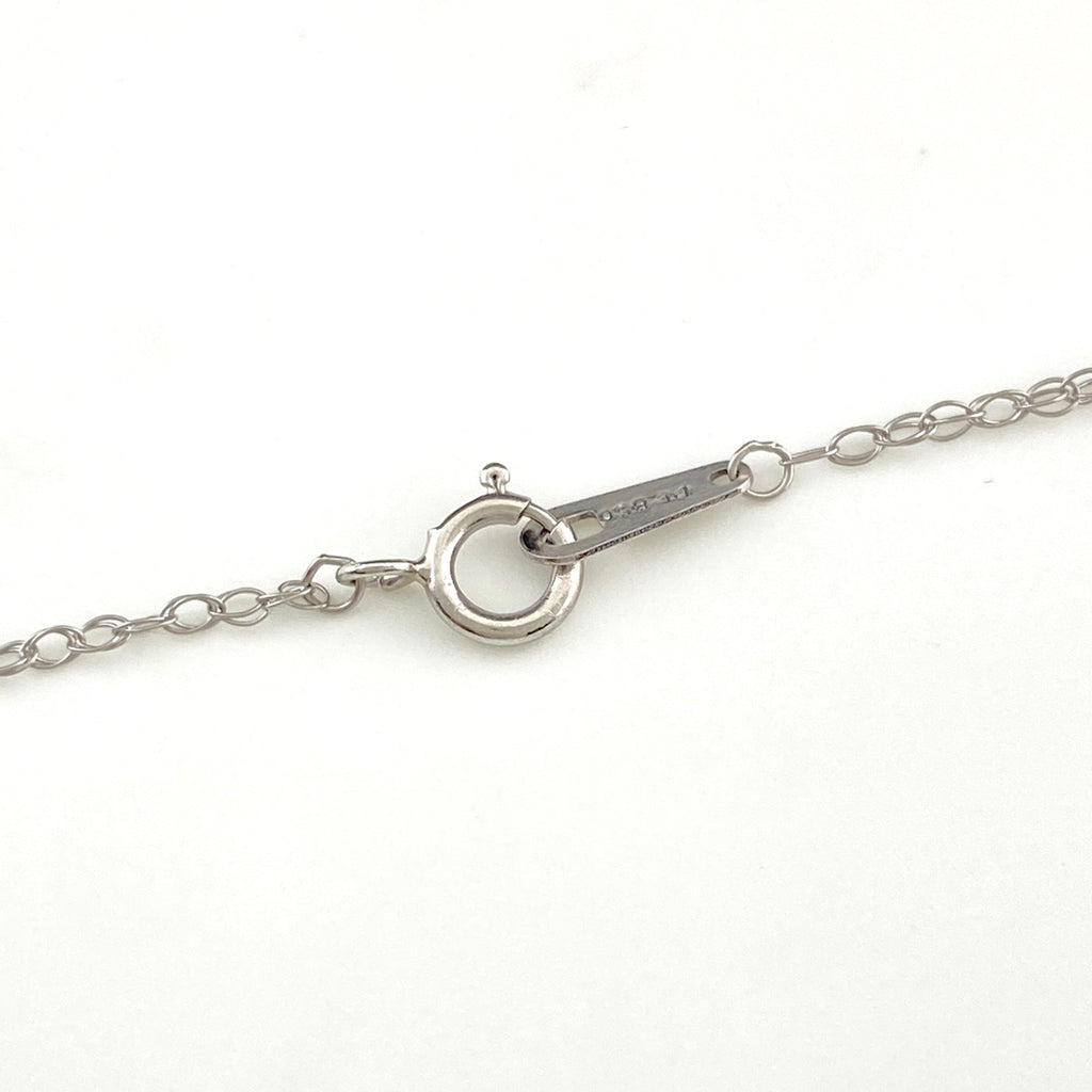 エメラルド デザインネックレス プラチナ ペンダント メレダイヤ ダイヤモンド ネックレス Pt900 Pt850 エメラルド レディース 【中古】nbjwl
