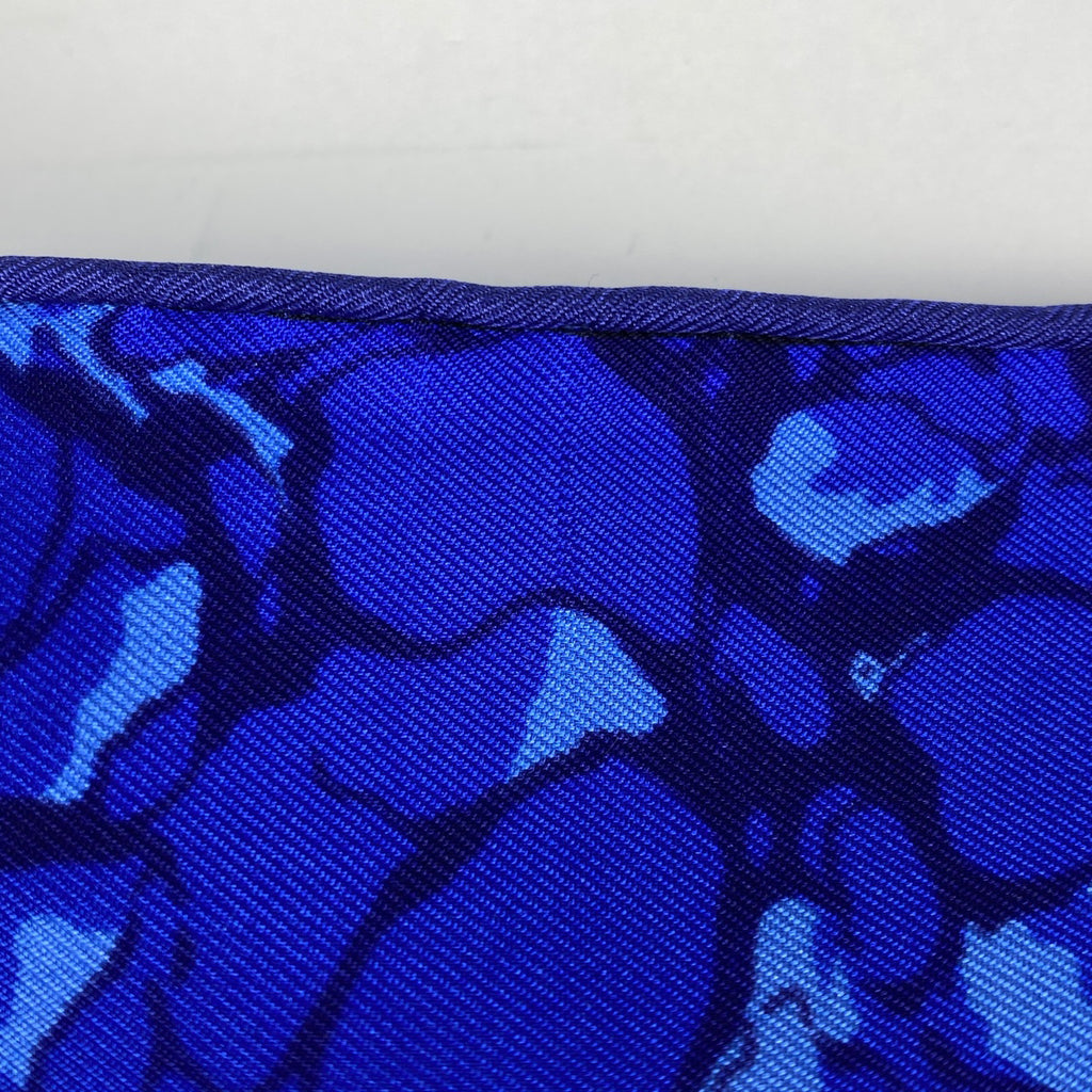 エルメス カレ 90 CARPE DIEM 今日一日を楽しむ 太陽 月 星 スカーフ シルク ブルー マルチカラー レディース 【中古】brbag