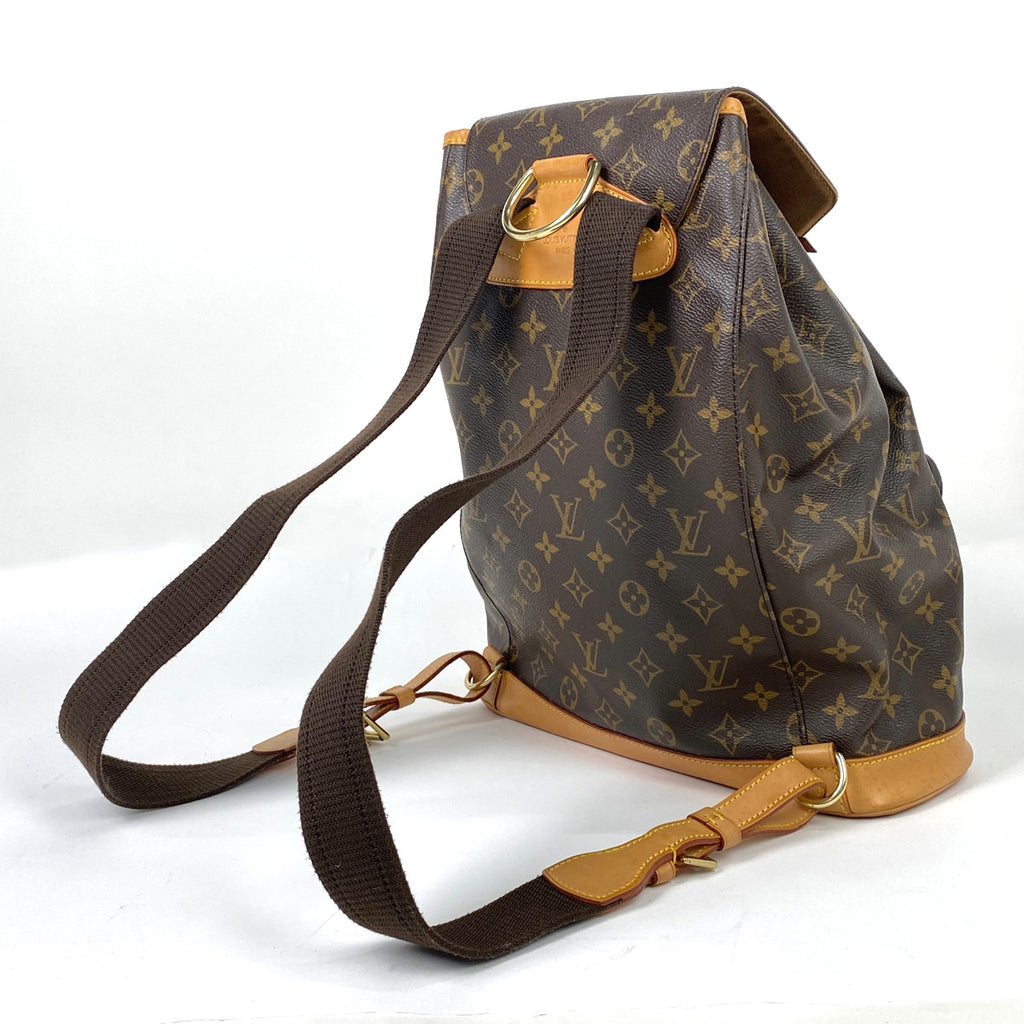 ルイ・ヴィトン モンスリ GM バックパック デイパック リュック モノグラム ブラウン M51135 レディース 【中古】brbag