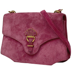 エルメス ヴィンテージ ショルダーバッグ ショルダーバッグ スエード ピンク 〇Q レディース 【中古】brbag