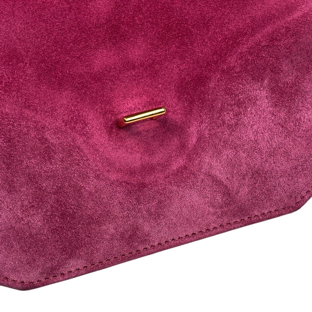 エルメス ヴィンテージ ショルダーバッグ ショルダーバッグ スエード ピンク 〇Q レディース 【中古】brbag