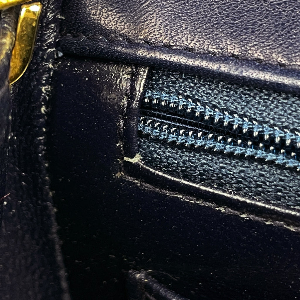 【ジャンク品】シャネル ミニ マトラッセ シングルフラップ チェーン ショルダーバッグ ココマーク ショルダーバッグ レザー ネイビー A01115 レディース 【中古】brbag