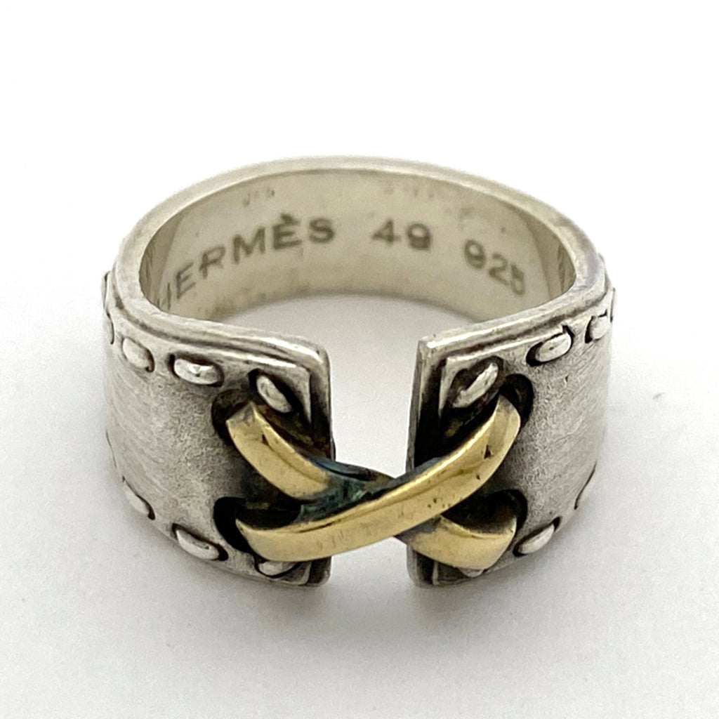 エルメス メキシコ リング 指輪 リング 7.5 シルバー925 シルバー レディース 【中古】bracc