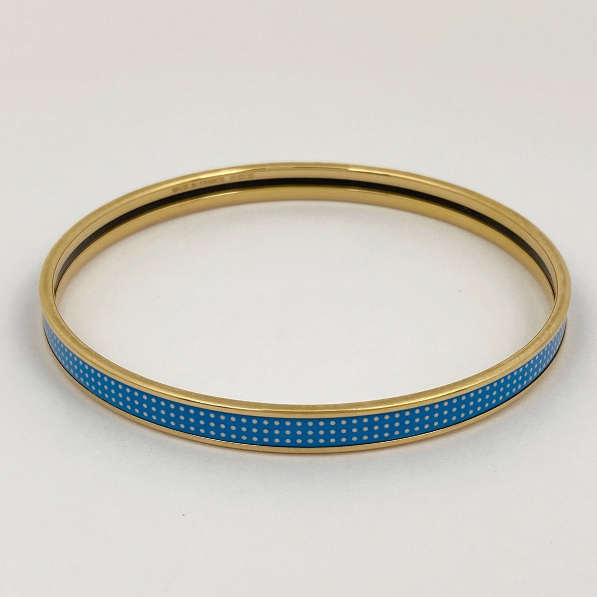 バイセル公式】エルメス エマイユ ユニ 腕輪 七宝焼き ドット柄